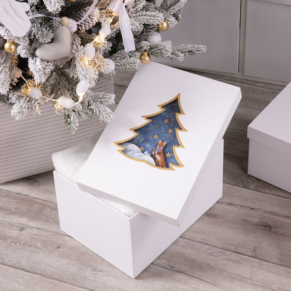 Коробка Christmas Tree — пример нанесения логотипа () | Print Logo