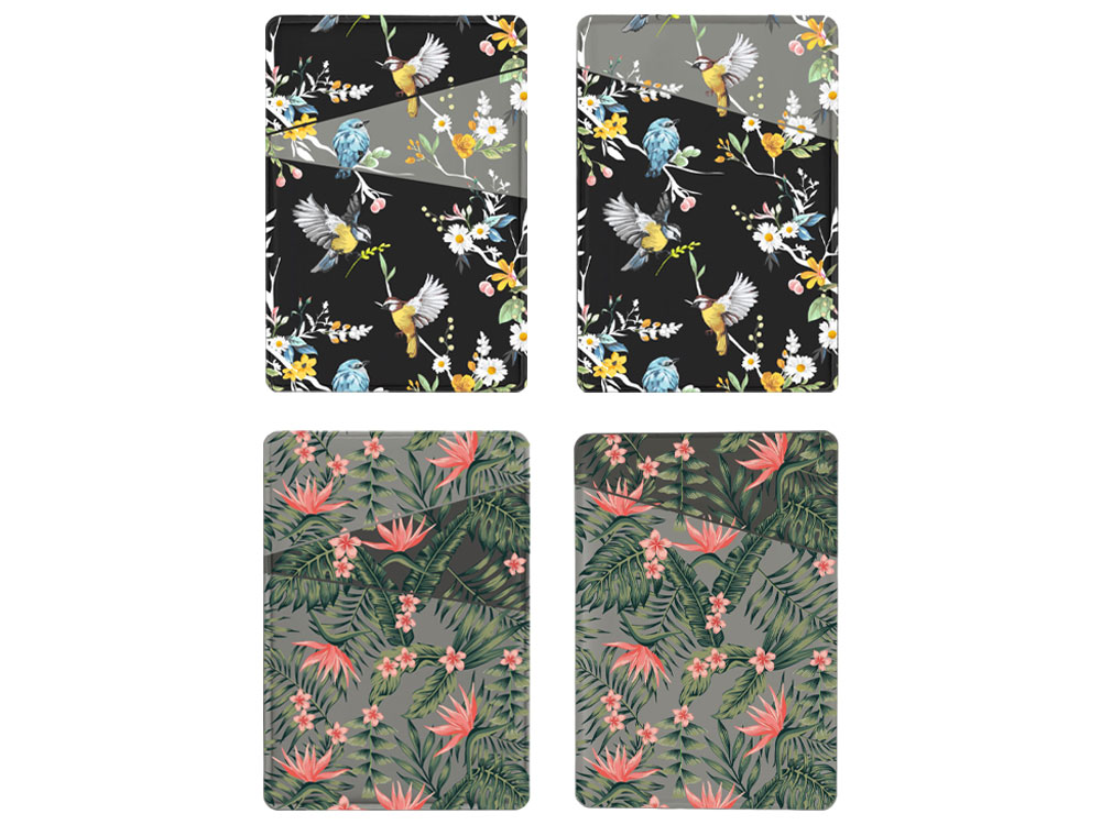 Картхолдер на 3 карты типа бейджа с возможностью полноцветной УФ-печати, софт-тач с логотипом  | Print Logo