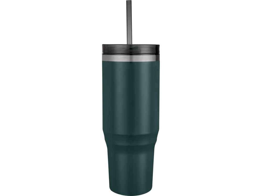 Melbourne кружка 1200 мл, сертифицированная согласно RCS, с соломинкой - Зеленый