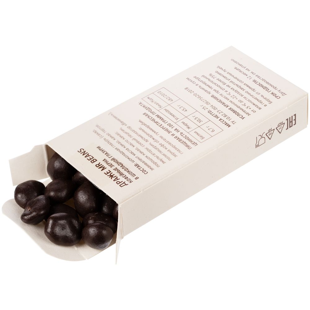 Кофейные зерна в шоколадной глазури Mr. Beans фото на сайте Print Logo.