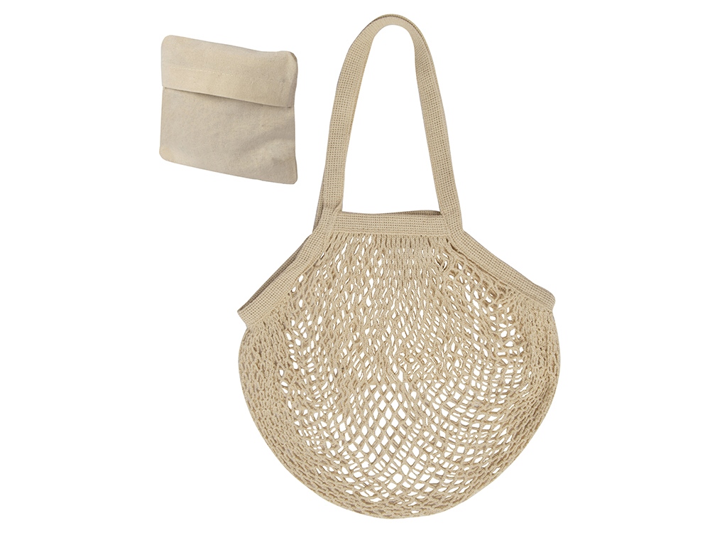 Сумка-авоська для шопинга Mesh хлопковая с логотипом  | Print Logo