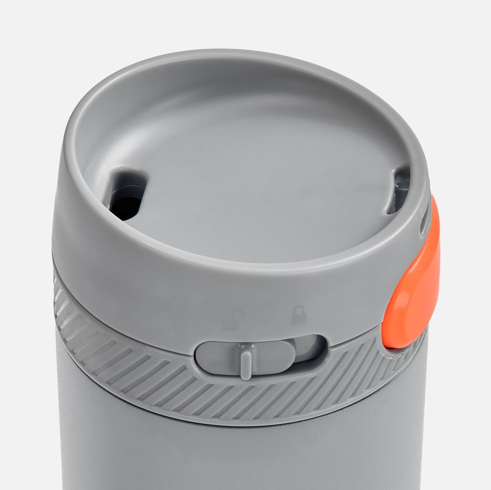 Термостакан X1 с цветной кнопкой — пример нанесения логотипа (andor) | Print Logo