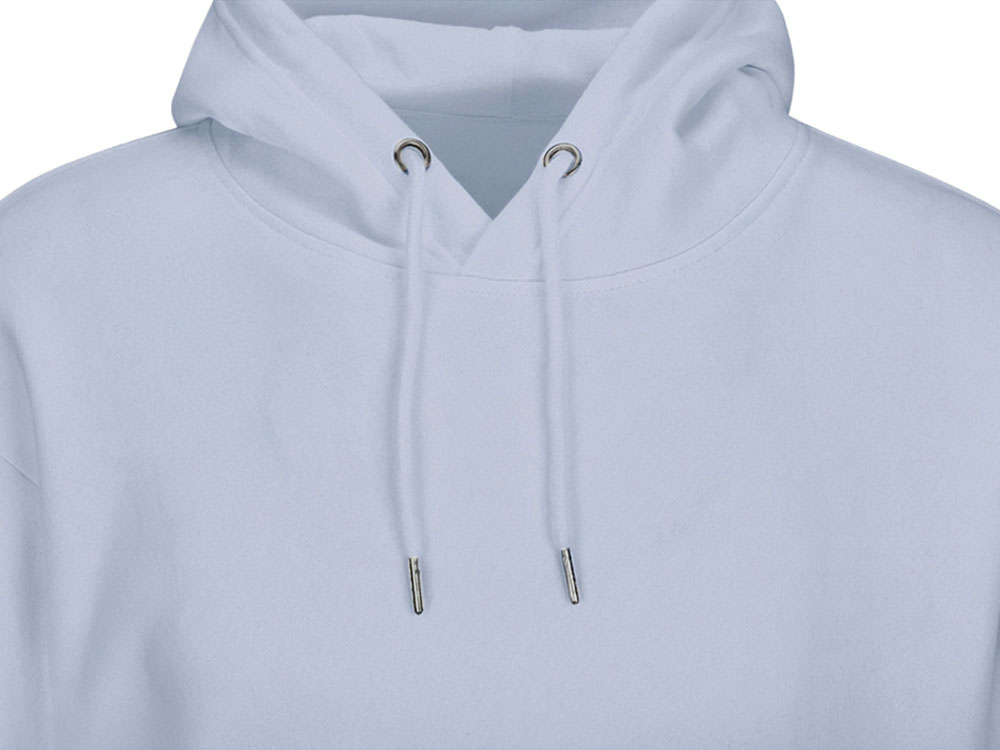 Толстовка с капюшоном оверсайз Lisbon унисекс, небесно-голубой