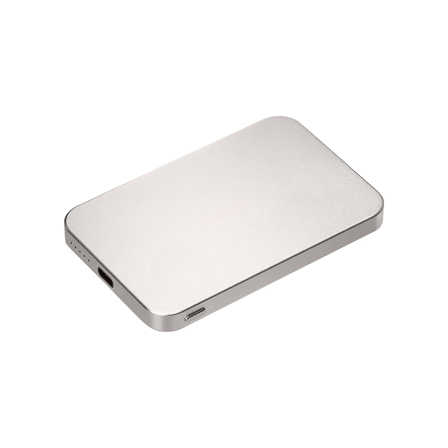 Внешний аккумулятор Artex PD 5000mAh с функцией беспроводной зарядки 15W, титановый