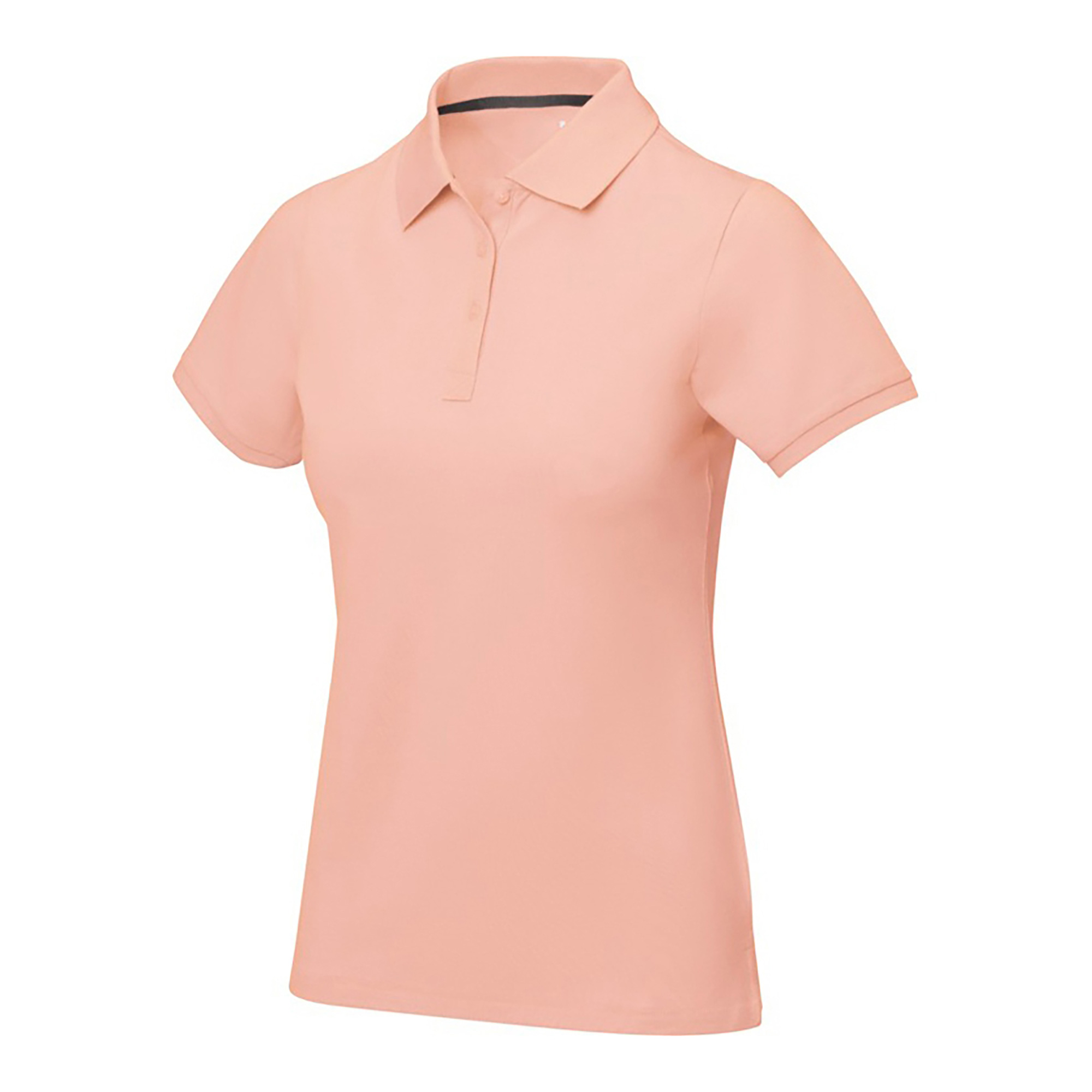 Calgary женская футболка-поло с коротким рукавом, pale blush pink