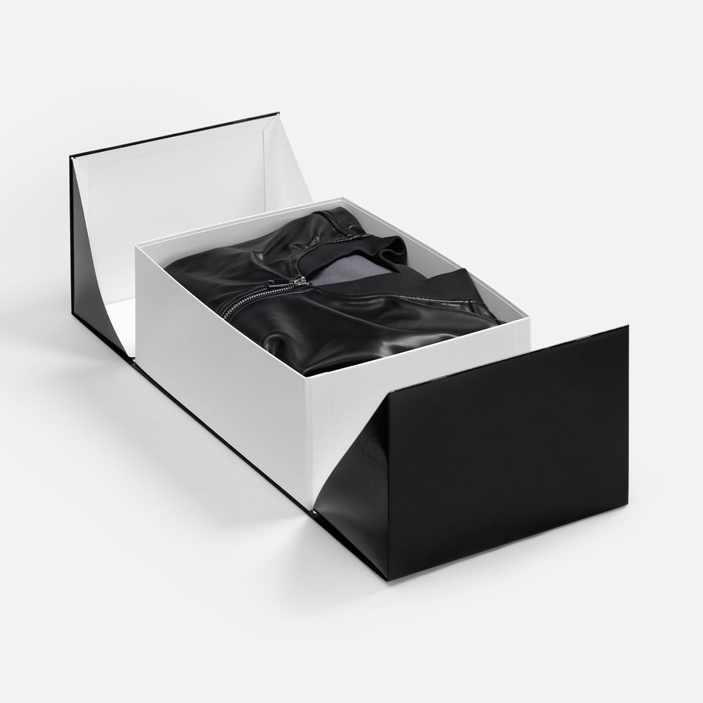 Коробка складная Foldream, M — пример нанесения логотипа () | Print Logo