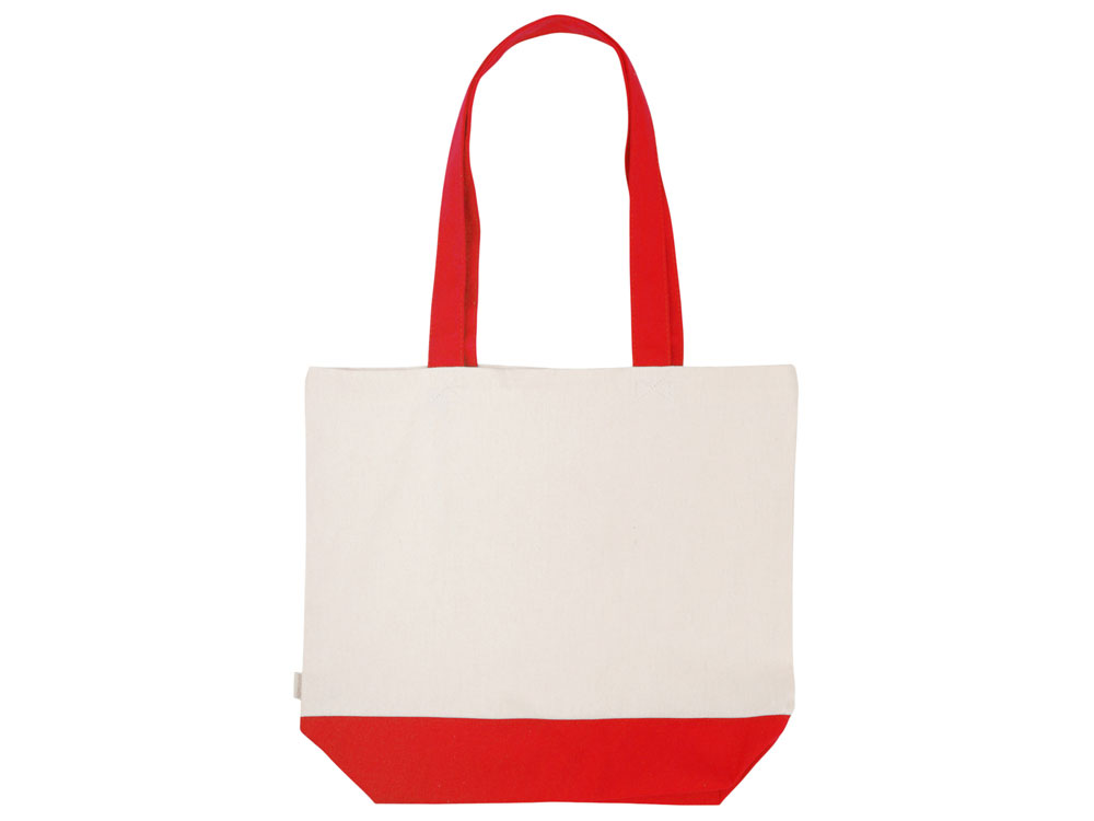Сумка для шоппинга Cotton из переработанного хлопка 280 г, красный