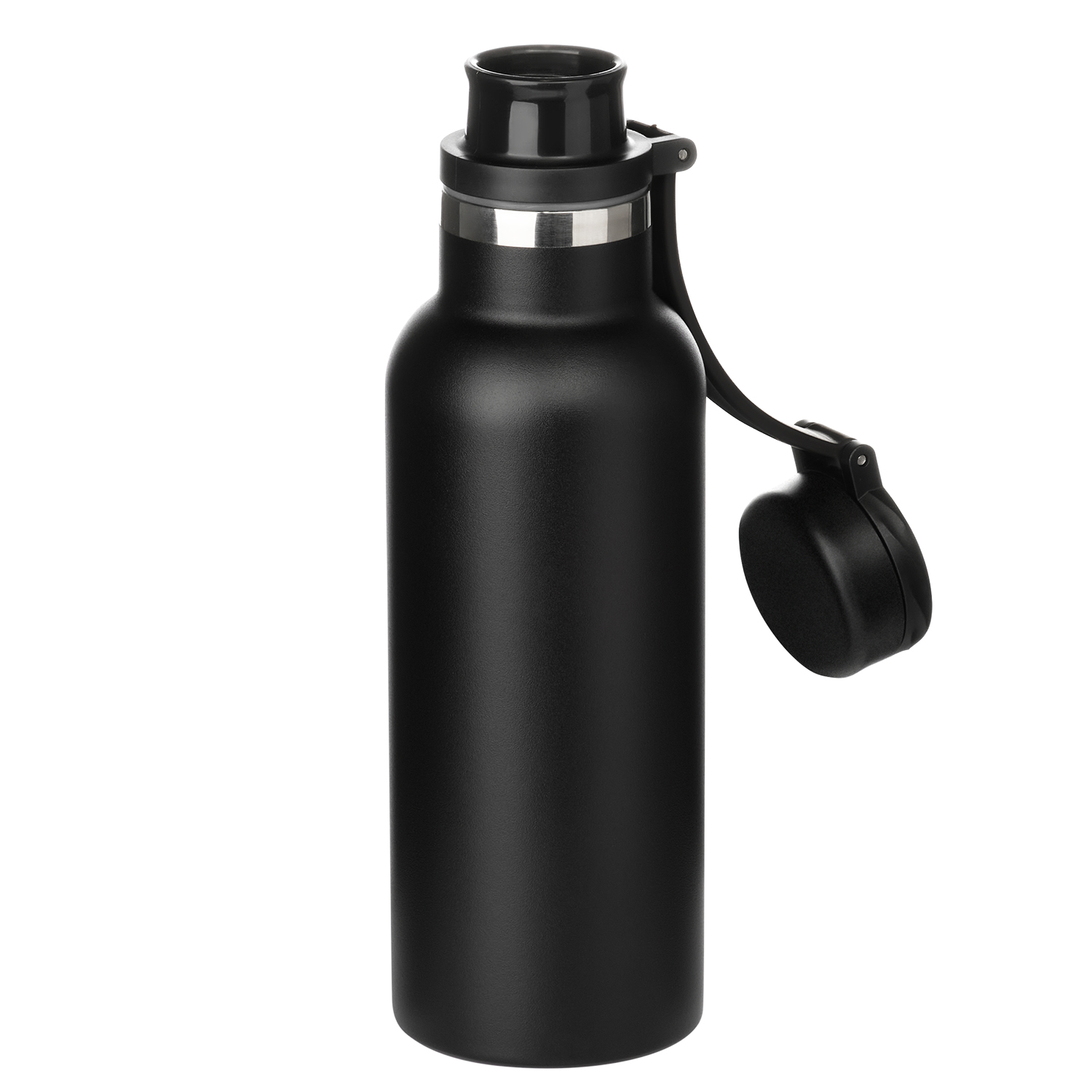 Термобутылка вакуумная герметичная Модена (Modena), черная