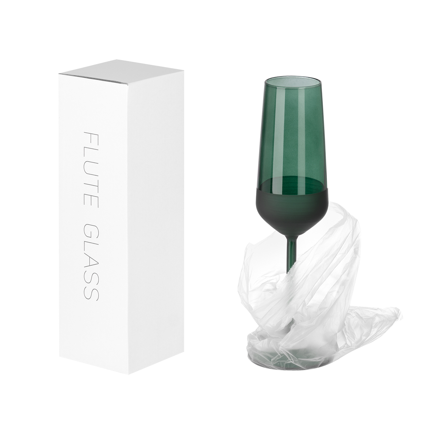 Бокал для шампанского Эмеральд (Emerald), зеленый