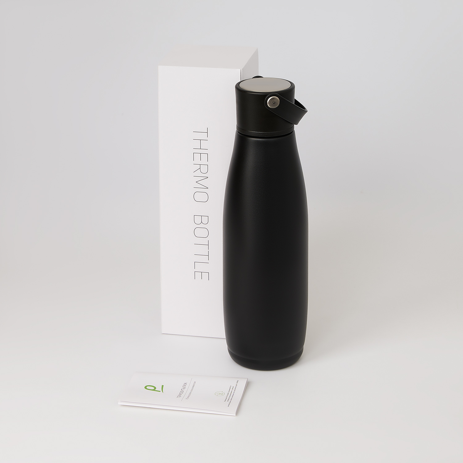 Термобутылка вакуумная герметичная Боска (Bosca), серая