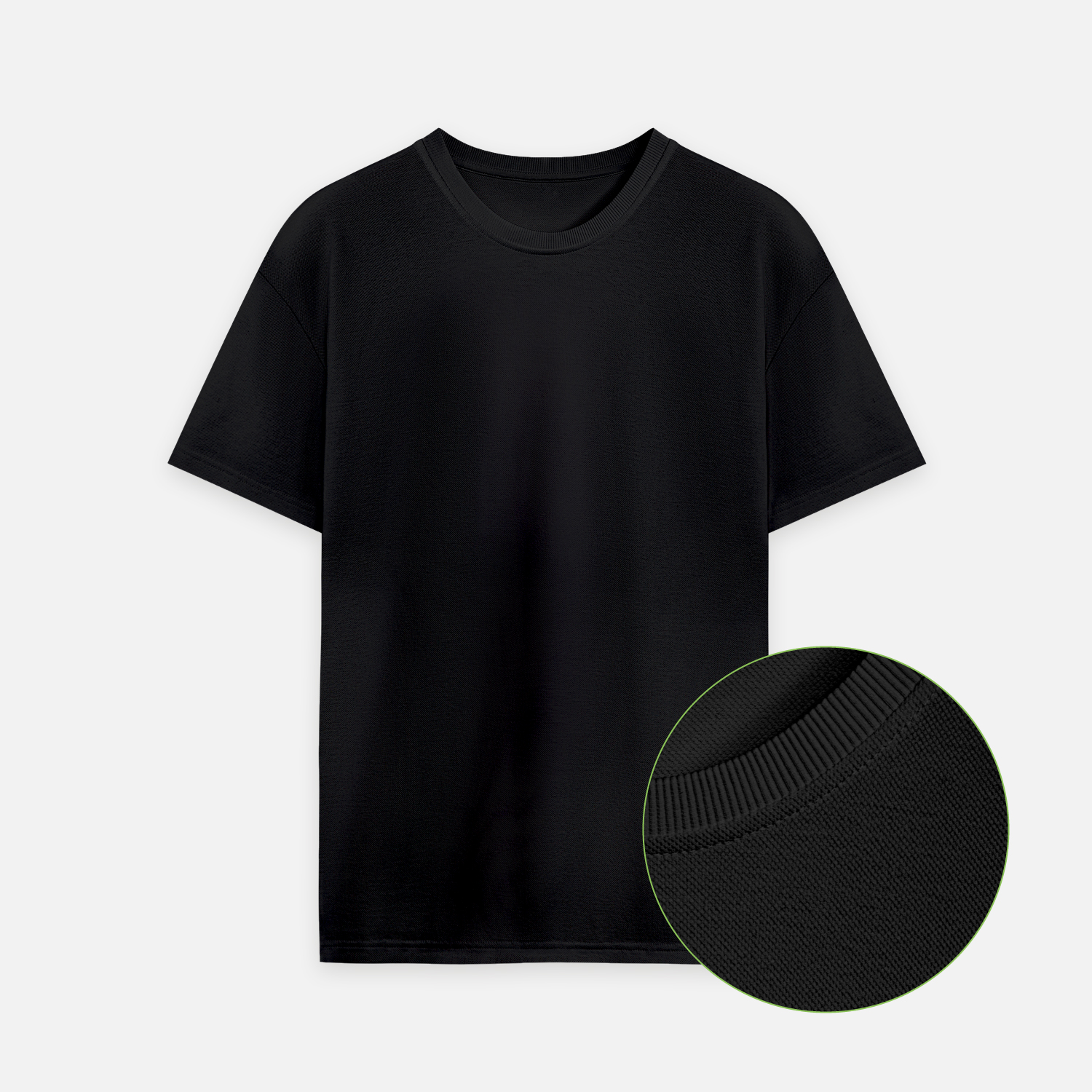 Футболка унисекс премиум AURA, 100% хлопок 200гр. черный, размер 3XL/4XL