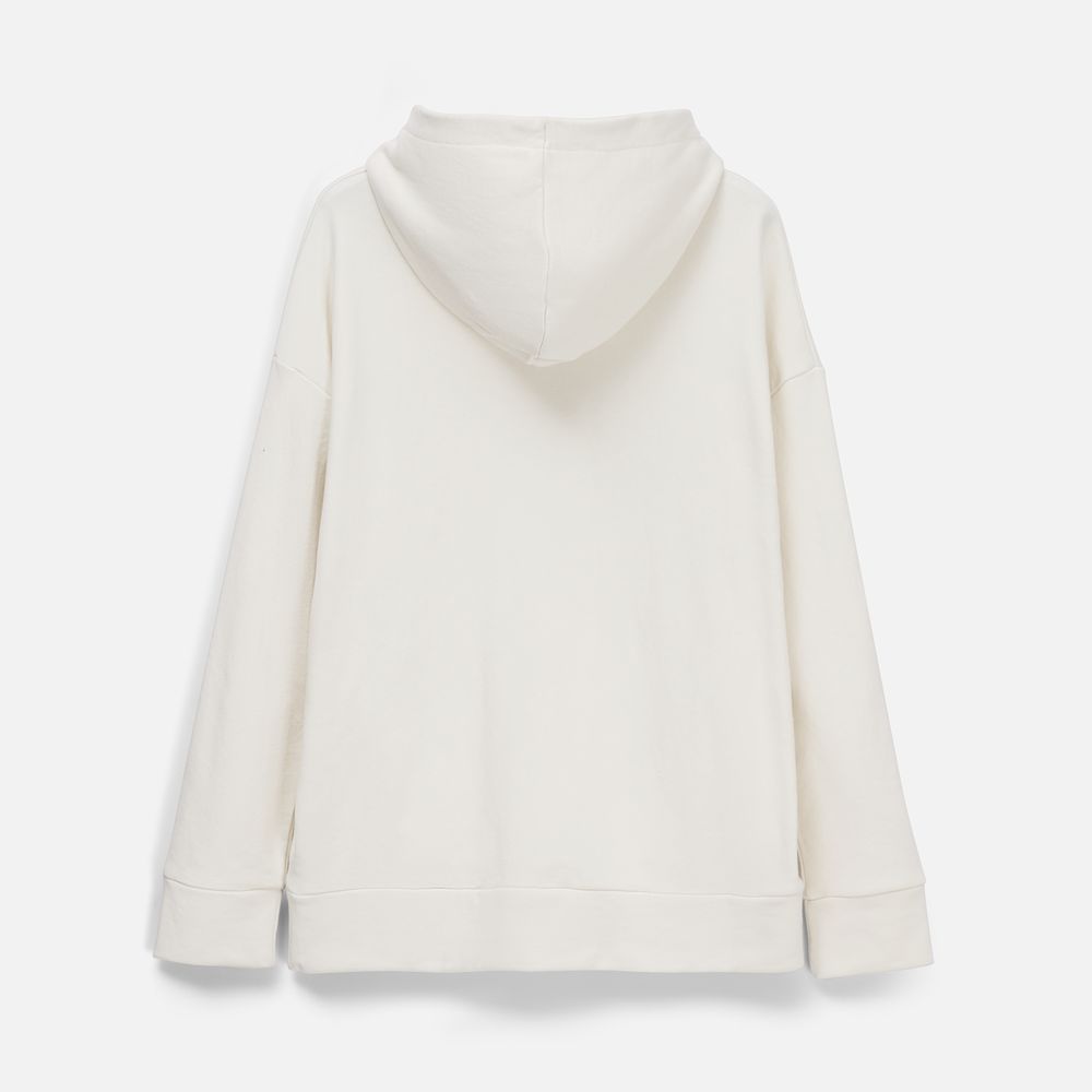 Худи унисекс H2, молочно-белое, размер M/L