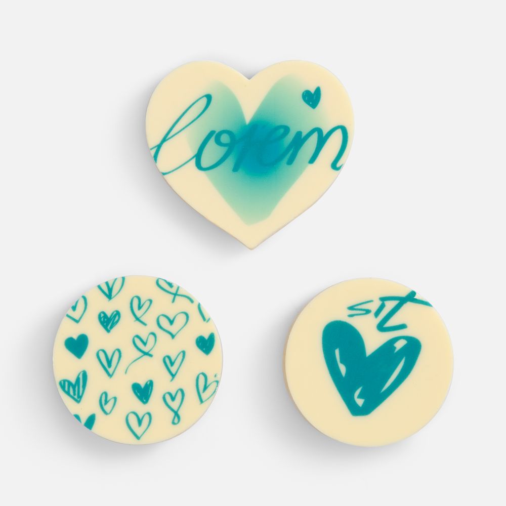 Набор из 3 печений Dream White — пример нанесения логотипа (сделано в России) | Print Logo