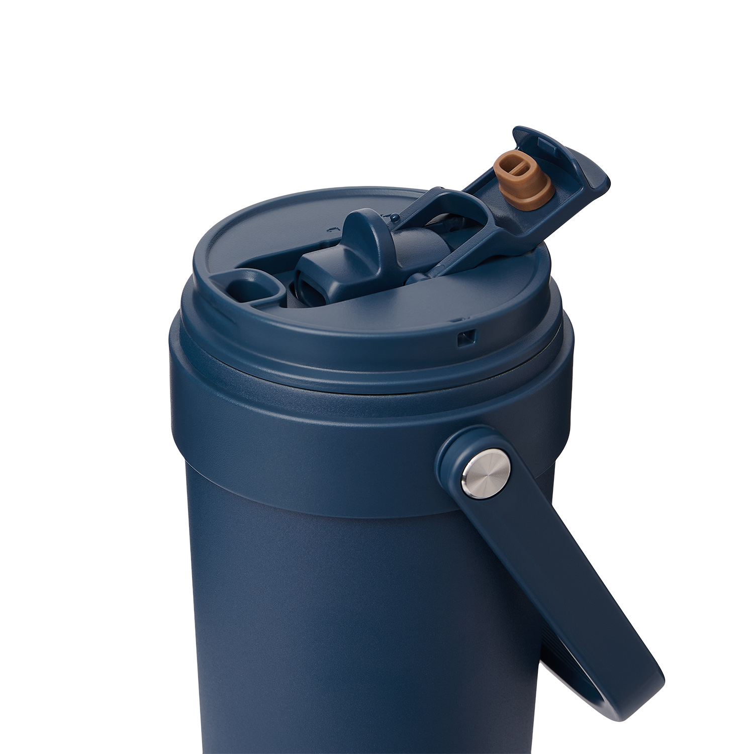 Термокружка вакуумная Solo, белая — пример нанесения логотипа (Portobello Термокружки) | Print Logo