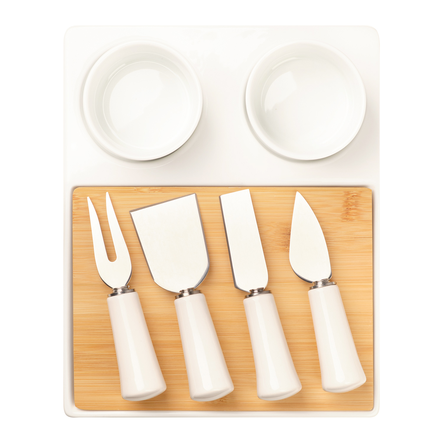 Набор для сыра Keso — пример нанесения логотипа (Portobello Керамические кружки) | Print Logo