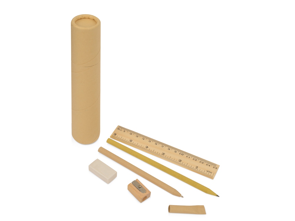 Набор канцелярский в пенале Eco style с логотипом  | Print Logo