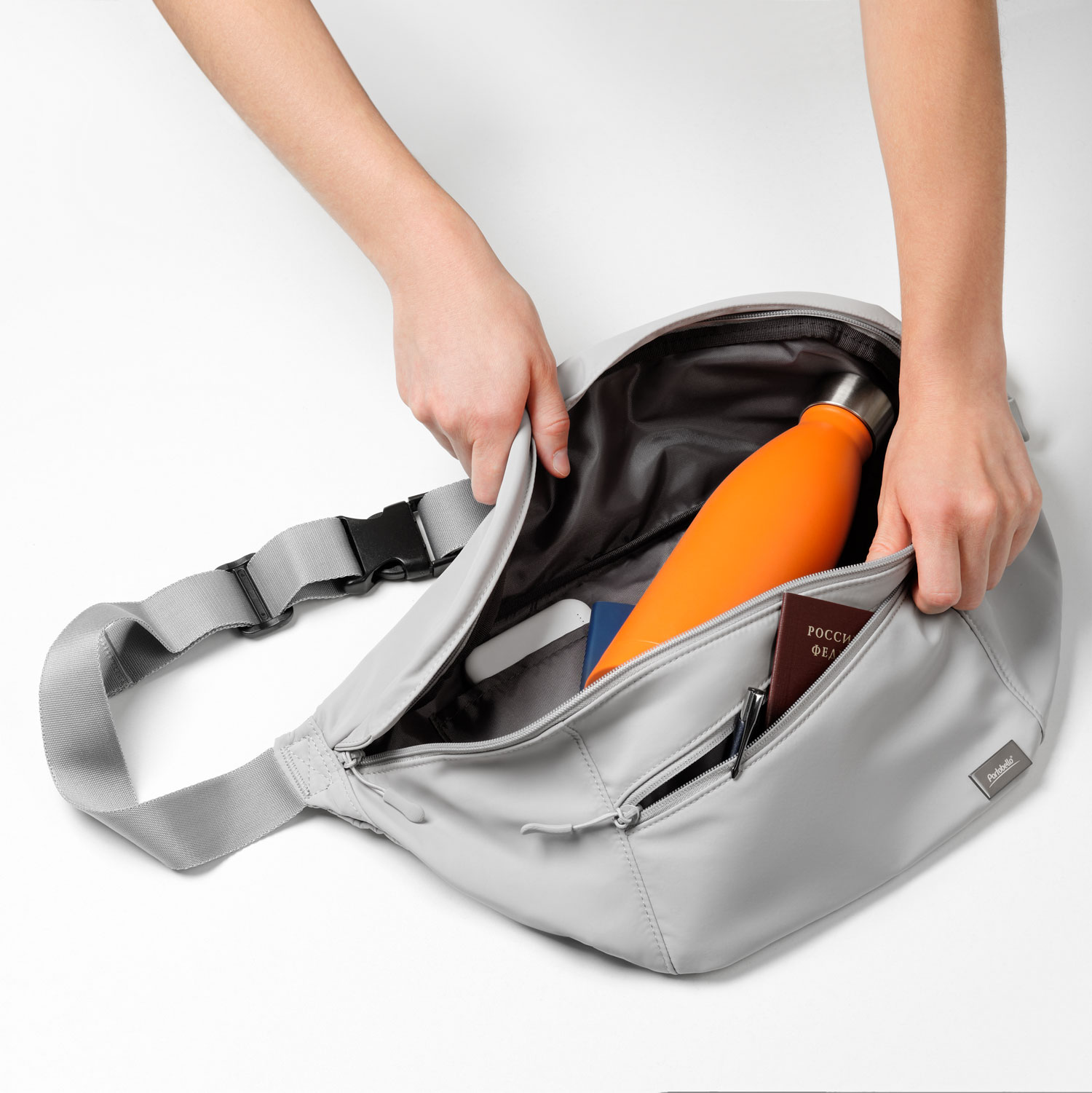 Сумка через плечо (cross body) Бостон (Boston), серая