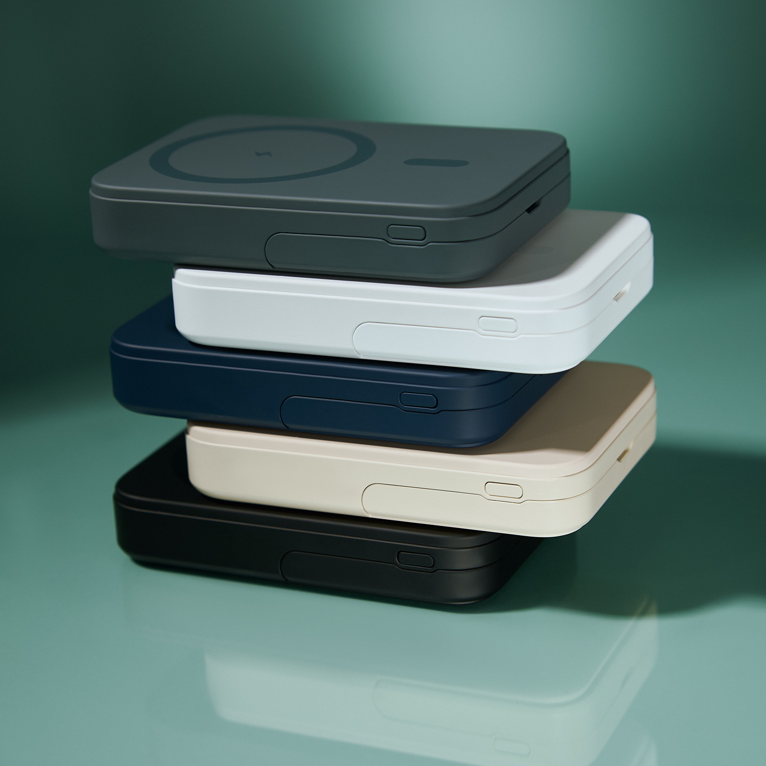 Внешний аккумулятор Юнион PD (Union PD) 10000mAh с функцией беспроводной зарядки 15W, бежевый