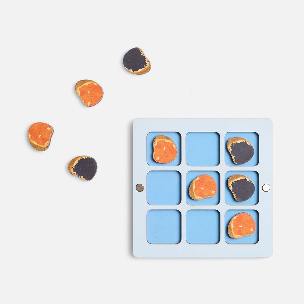 Игра крестики-нолики «Criss Cross. Снегошарики» с логотипом сделано в России | Print Logo