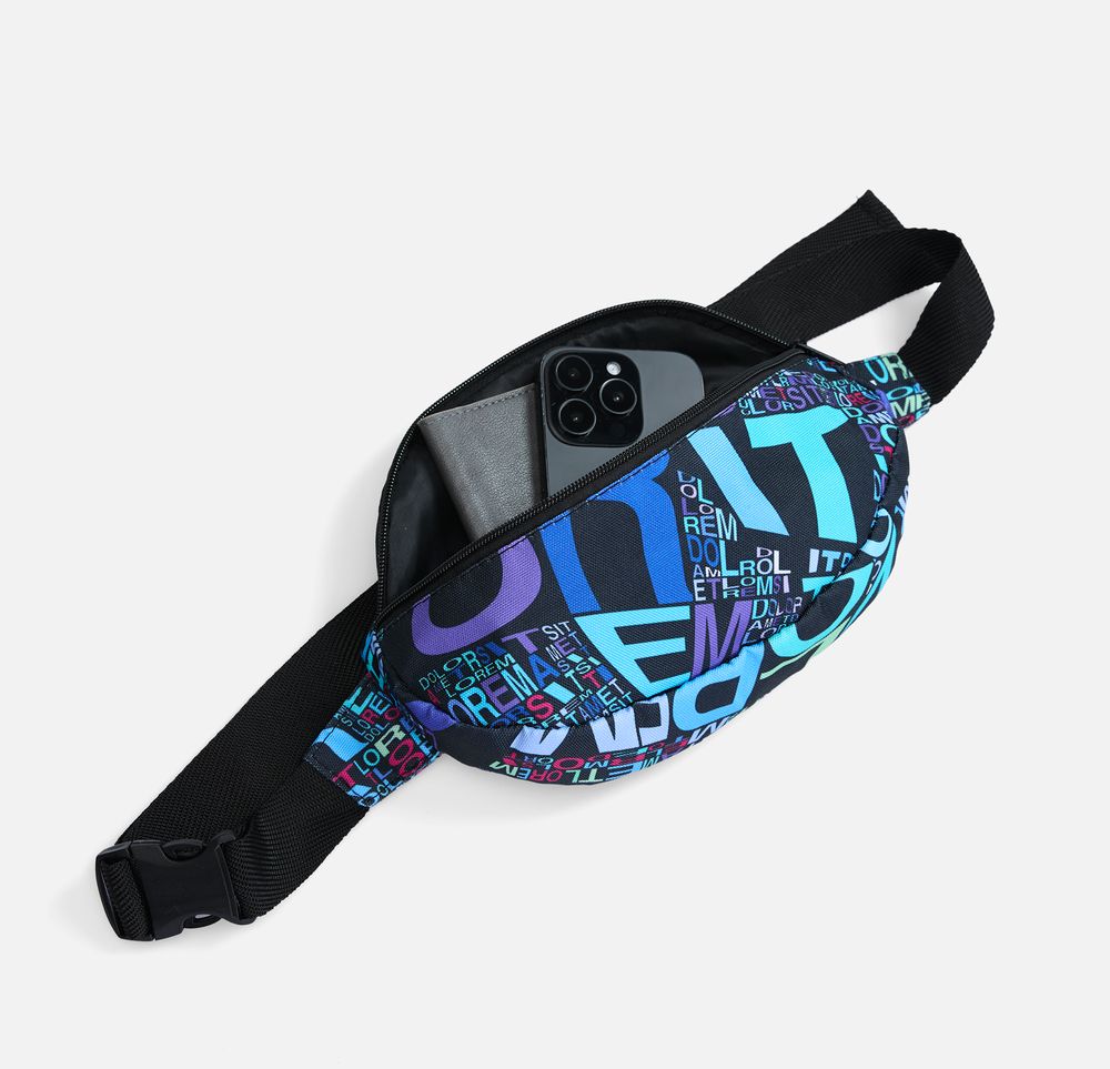 Сумка поясная Bolsana с задним карманом с печатью на заказ фото на сайте Print Logo.