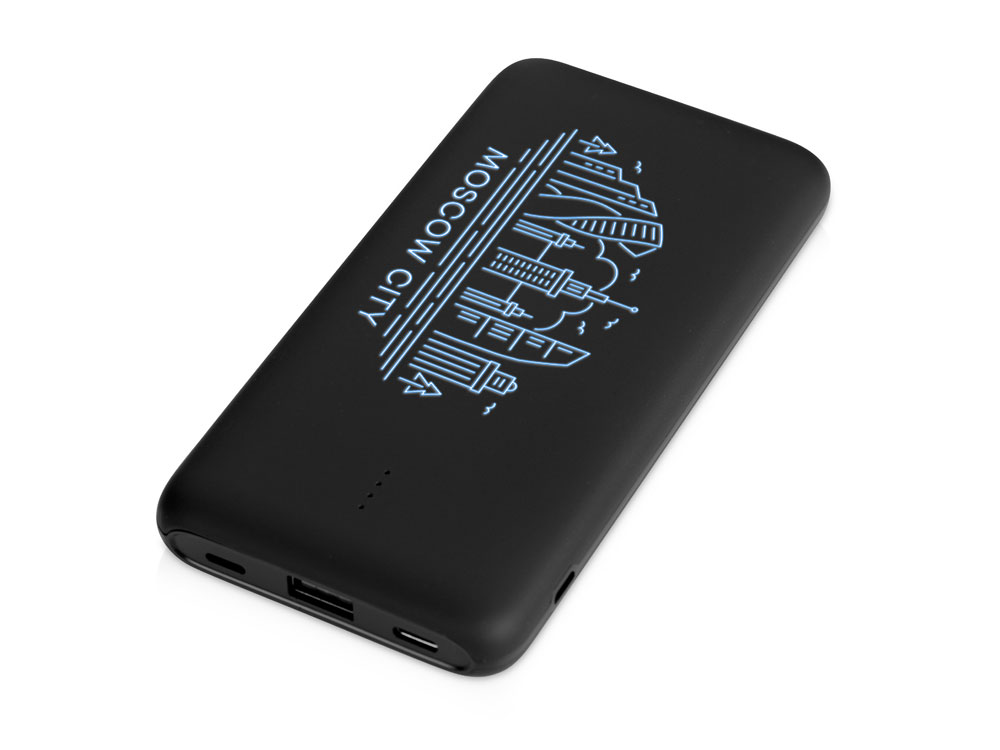 Внешний беспроводной аккумулятор с подсветкой лого Reserve X, 8000 mAh с логотипом Evolt | Print Logo