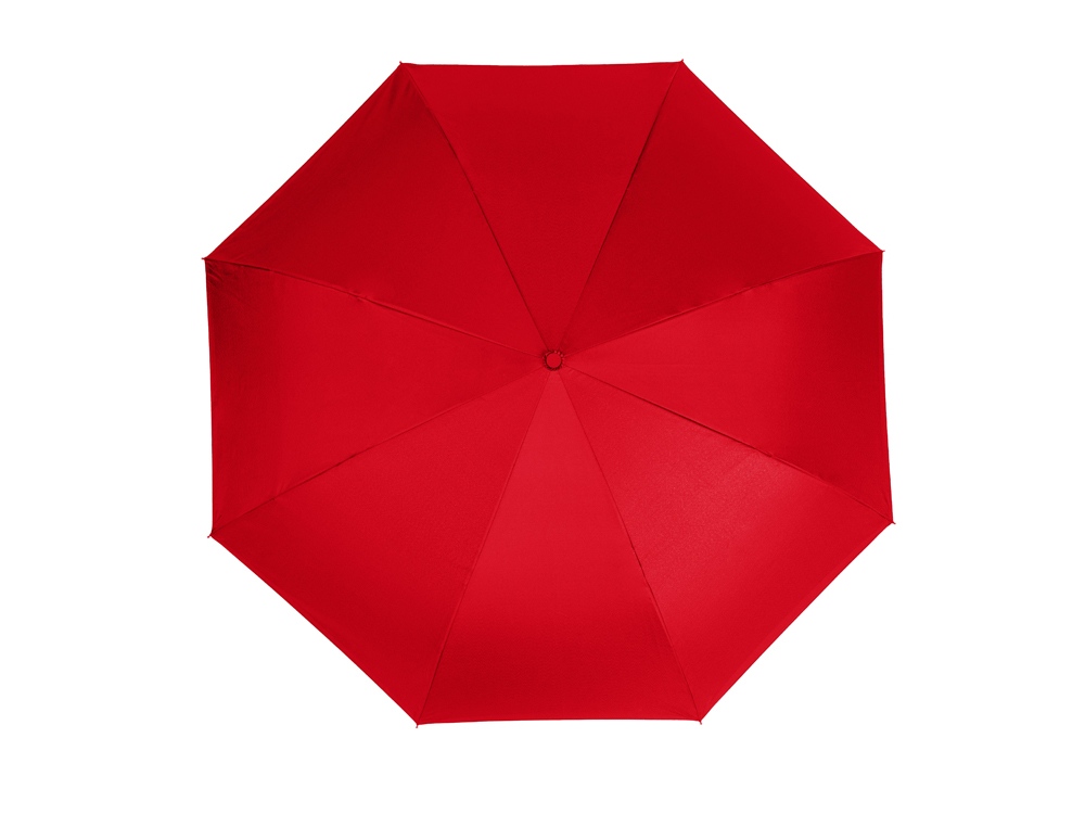 Зонт-трость наоборот Inversa, полуавтомат, красный/серый
