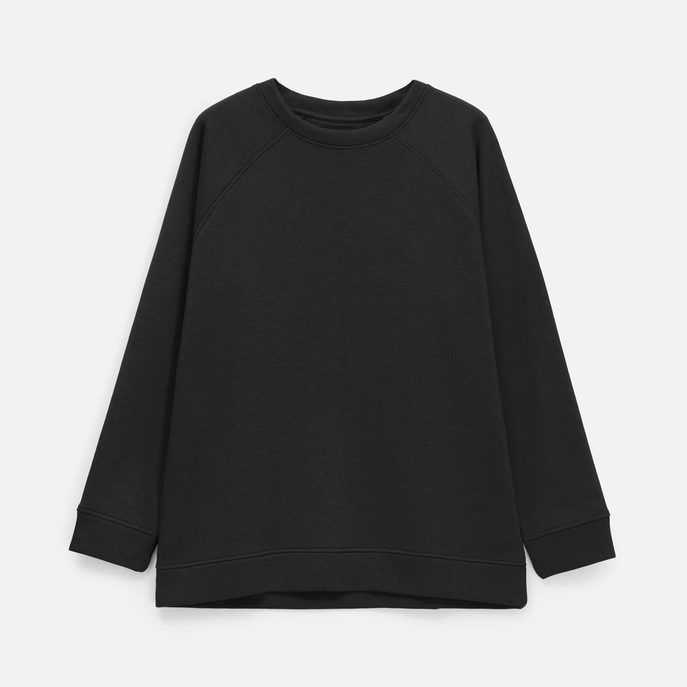 Свитшот унисекс S1, черный, размер M/L