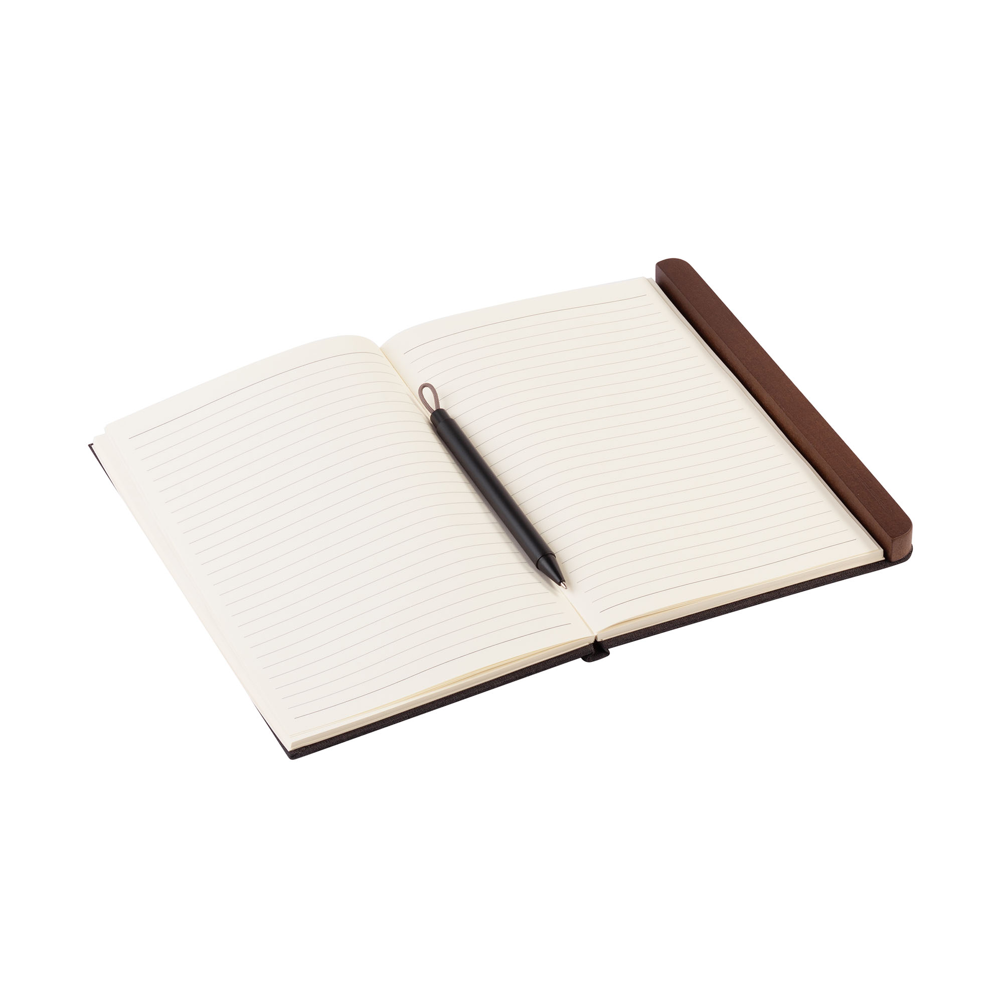 Блокнот "Wood" с ручкой в ореховом магнитном пенале фото на сайте Print Logo.