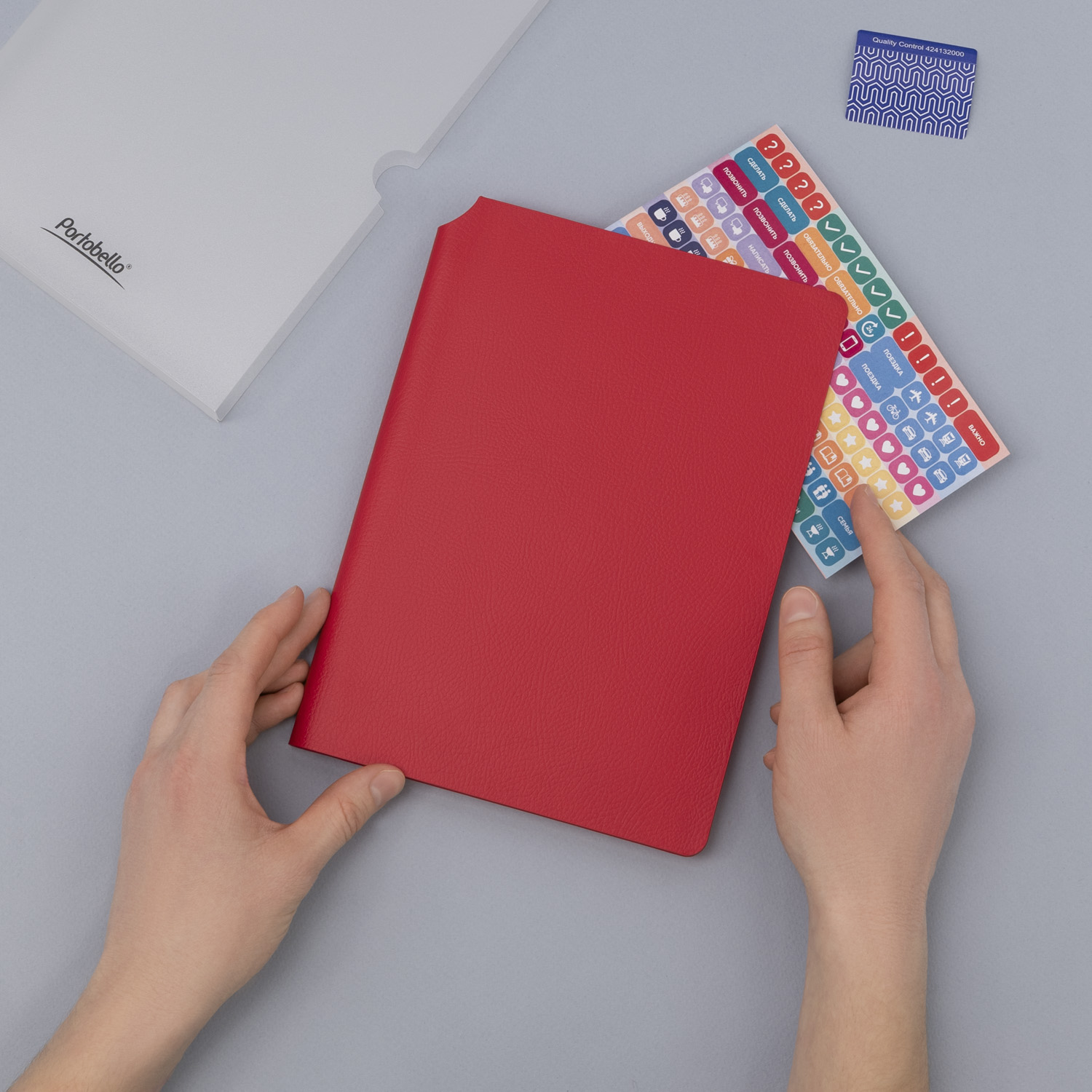 Ежедневник Молто (Molto) недатированный, красный