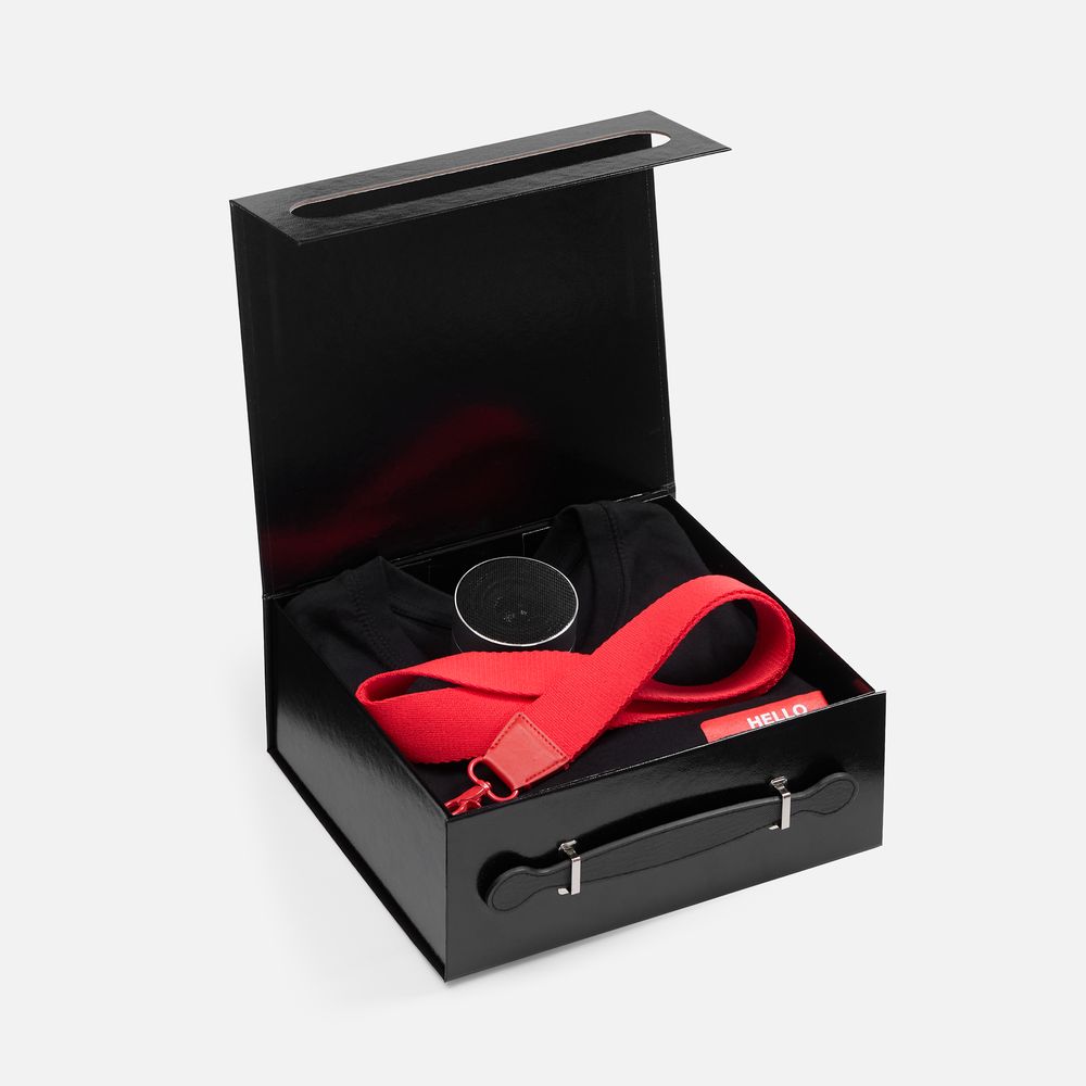 Коробка складная Holdfold, S — пример нанесения логотипа () | Print Logo