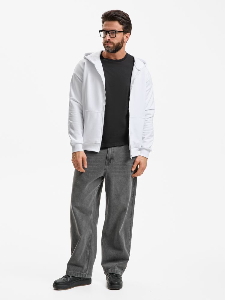 Толстовка унисекс оверсайз Sartoro, белая, размер 3XL/4XL