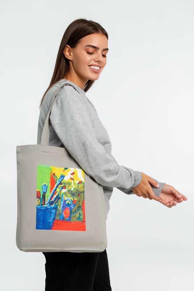 Холщовая сумка Artist Bear — пример нанесения логотипа (CoolColor) | Print Logo