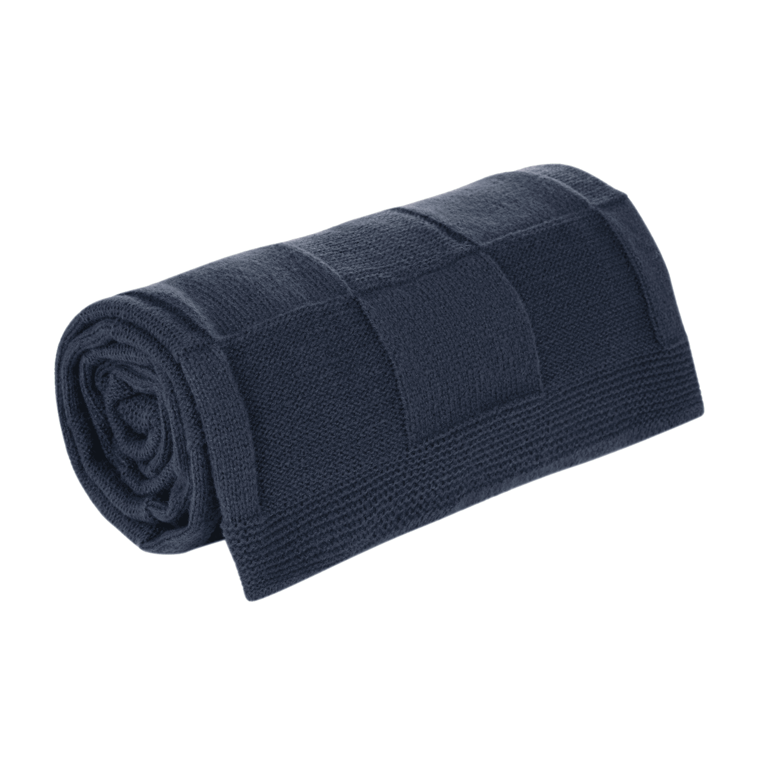 Плед Селла Софт (Cella Soft) вязаный, 160*90 см, синий