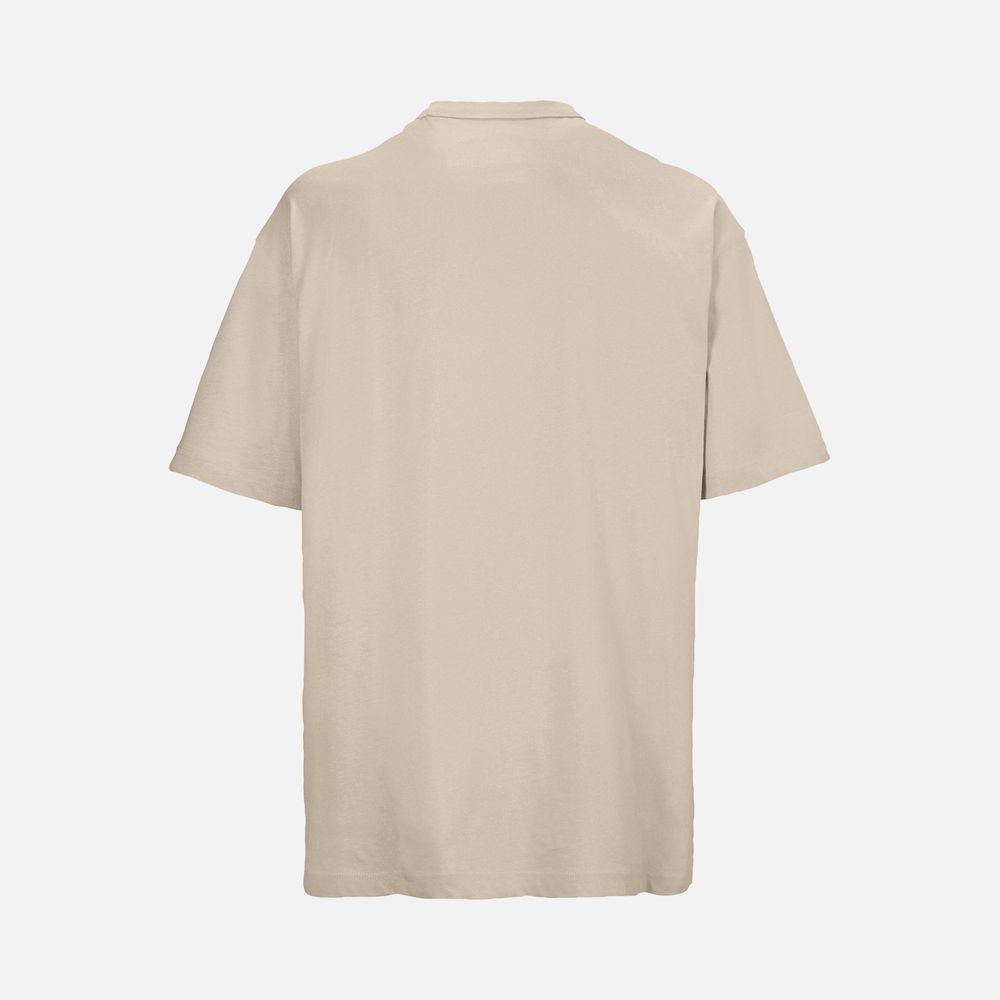 Футболка оверсайз мужская Boxy Men, бежевая (льняная), размер L