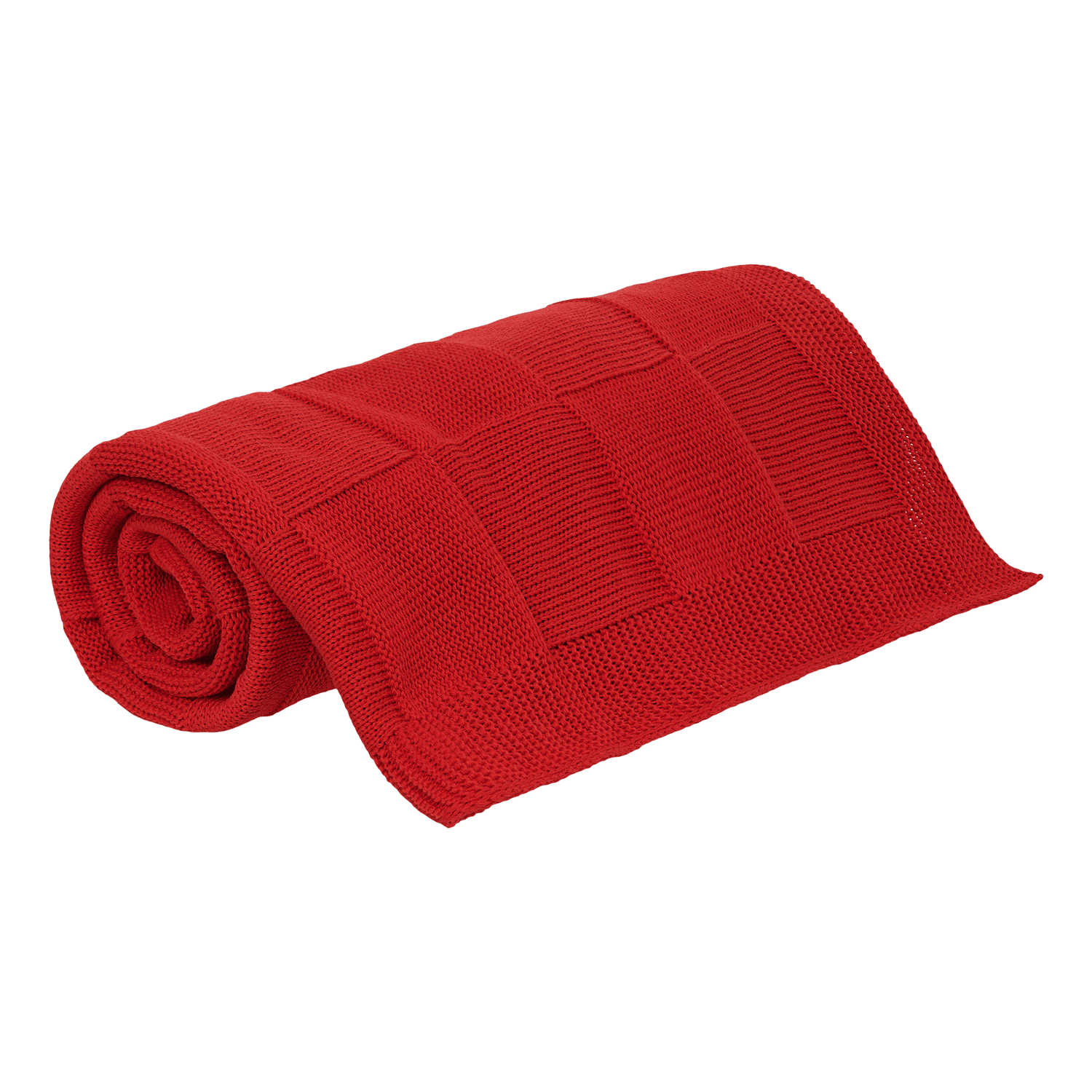 Плед Селла (Cella) вязаный, красный (без подарочной коробки)