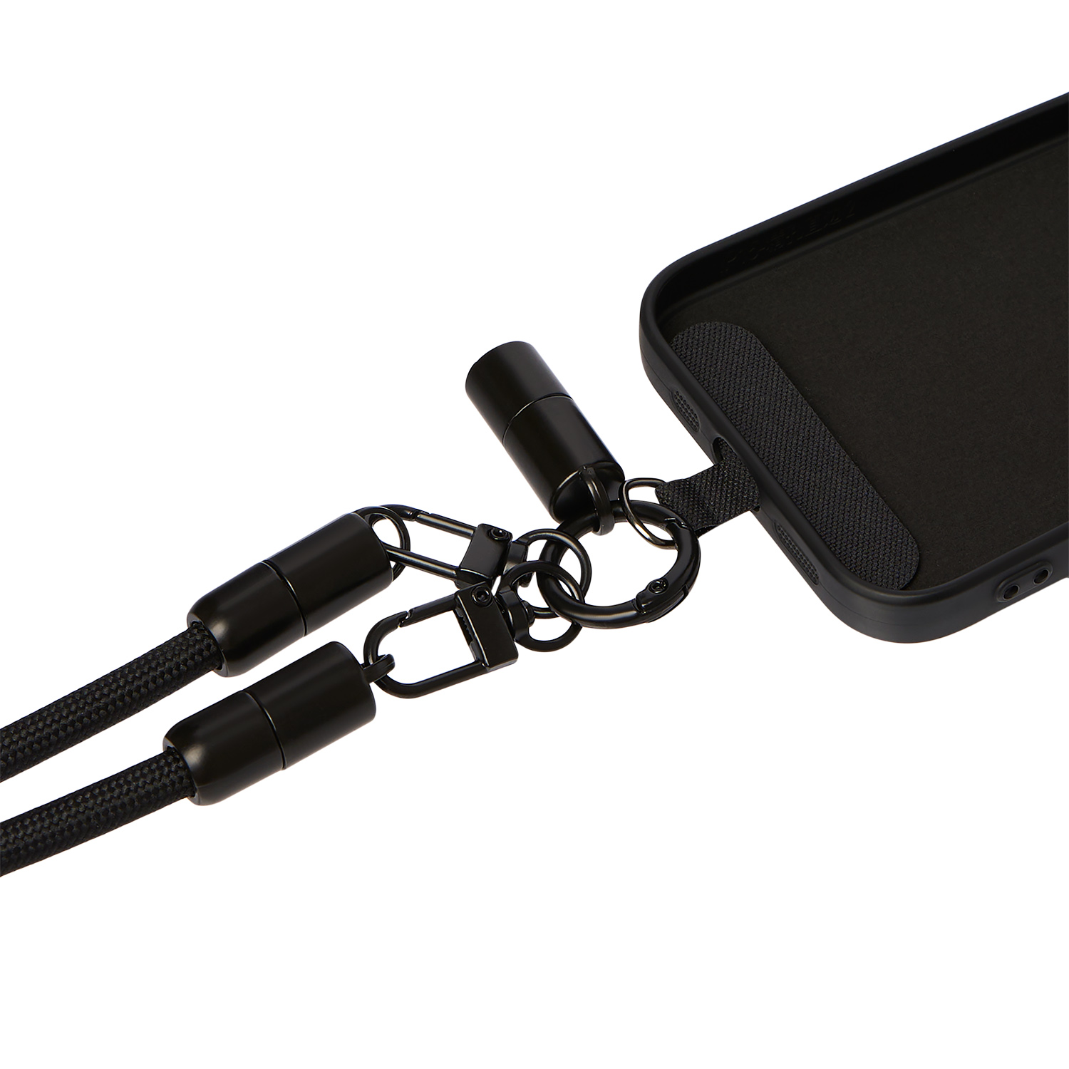 Кабель-ланьярд Voltrix, черный фото на сайте Print Logo.