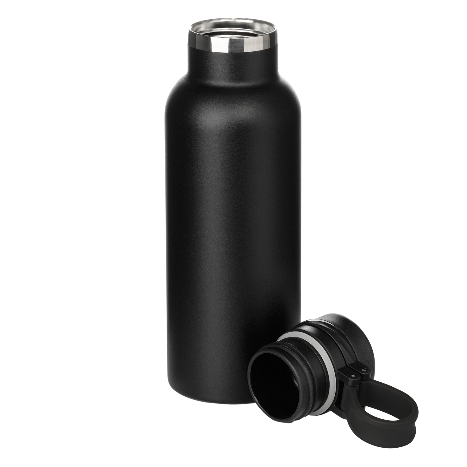 Термобутылка вакуумная герметичная Модена (Modena), черная