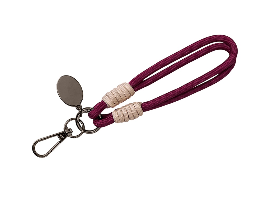 Брелок-браслет Bohemian c тканевым держателем для телефона, бургунди