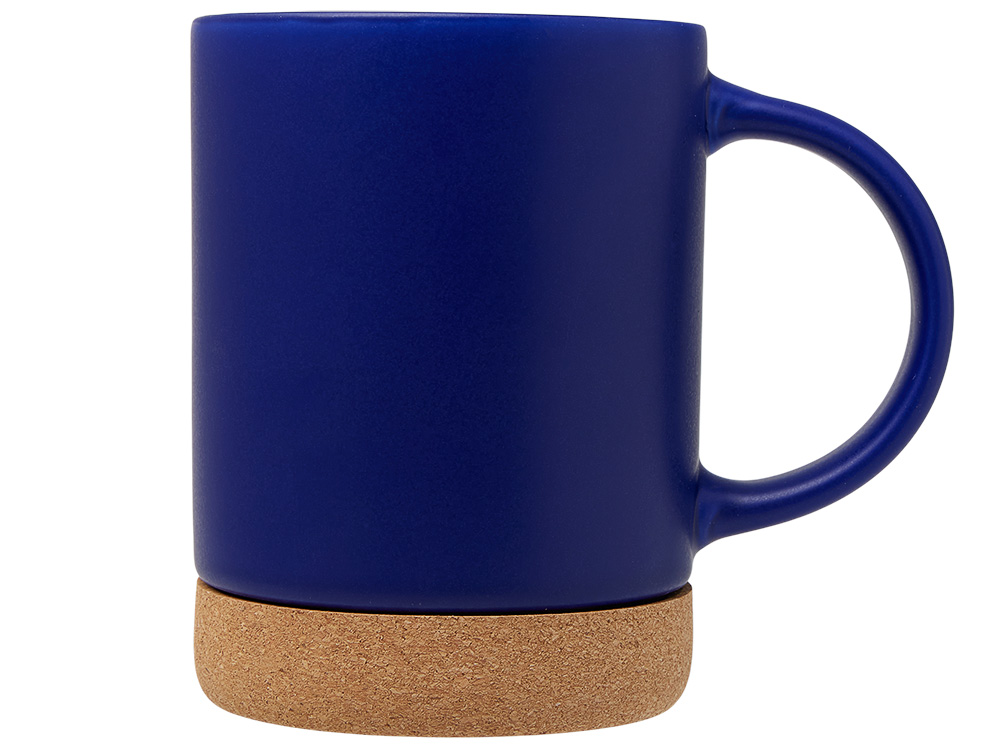 Кружка 450 мл с пробковым дном Корк & Бон, глубокий синий