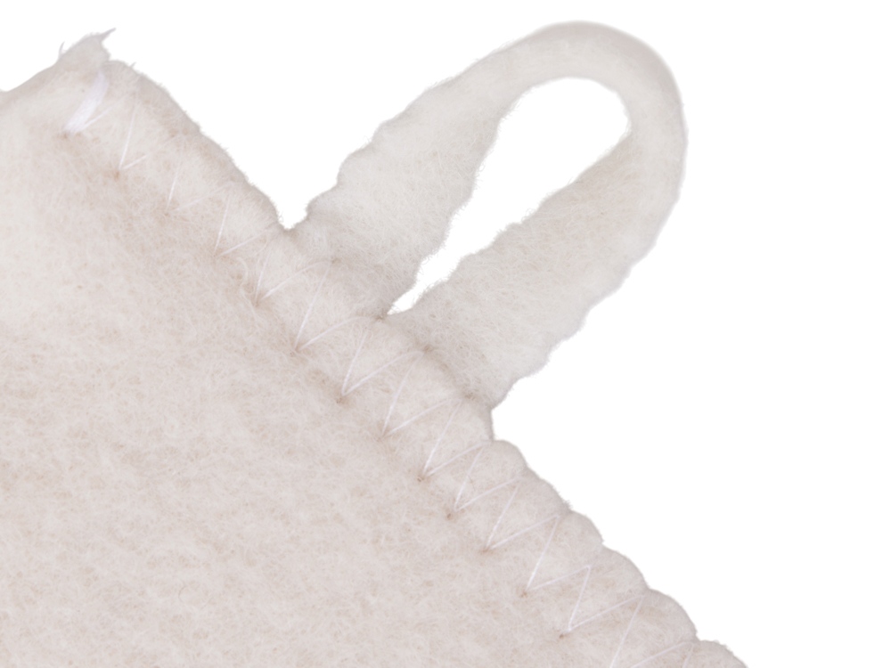 Рукавица для бани и сауны Healing, белый