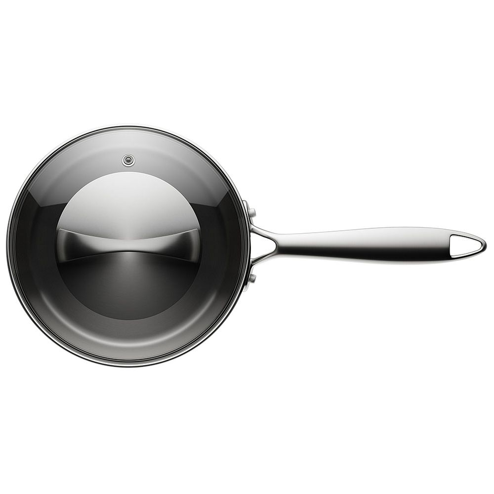 Ковш со стеклянной крышкой Linda — пример нанесения логотипа (Nadoba) | Print Logo