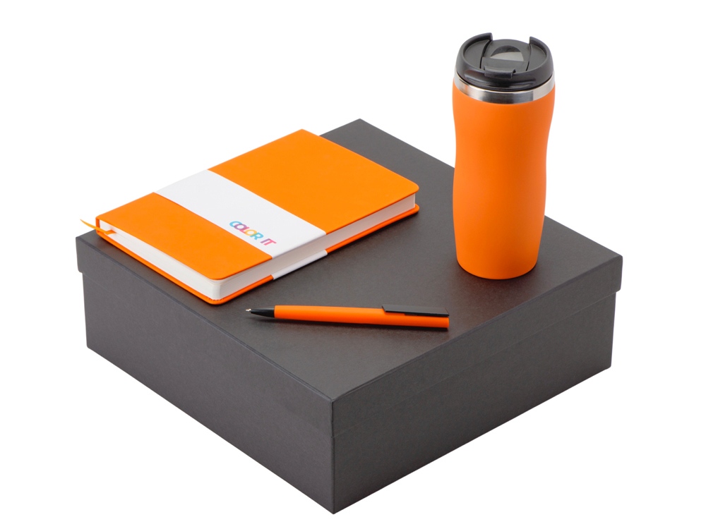 Подарочный набор COLOR IT c блокнотом, ручкой и термокружкой с логотипом  | Print Logo