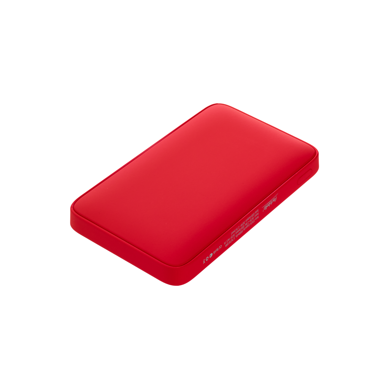 Внешний аккумулятор с подсветкой Анкор (Ancor) 5000 mAh, красный