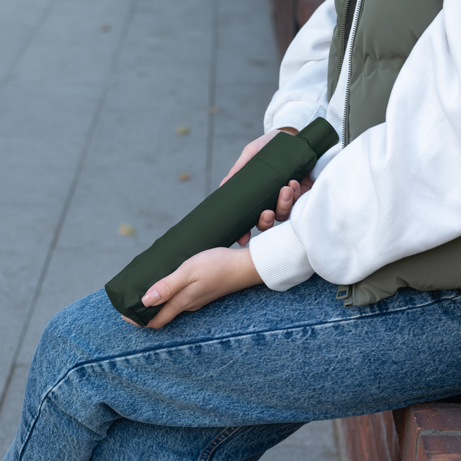 Зонт складной Атланта (Atlanta), зеленый