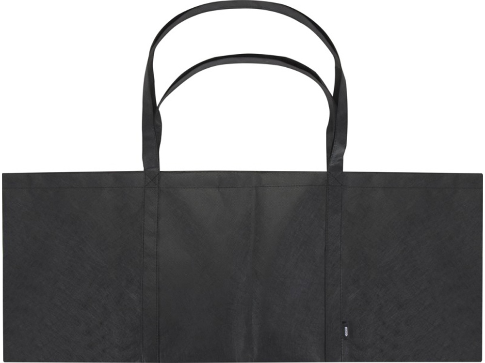 Jumbo эко-сумка очень большого размера из нетканого материала, объемом 65 л, сплошной черный