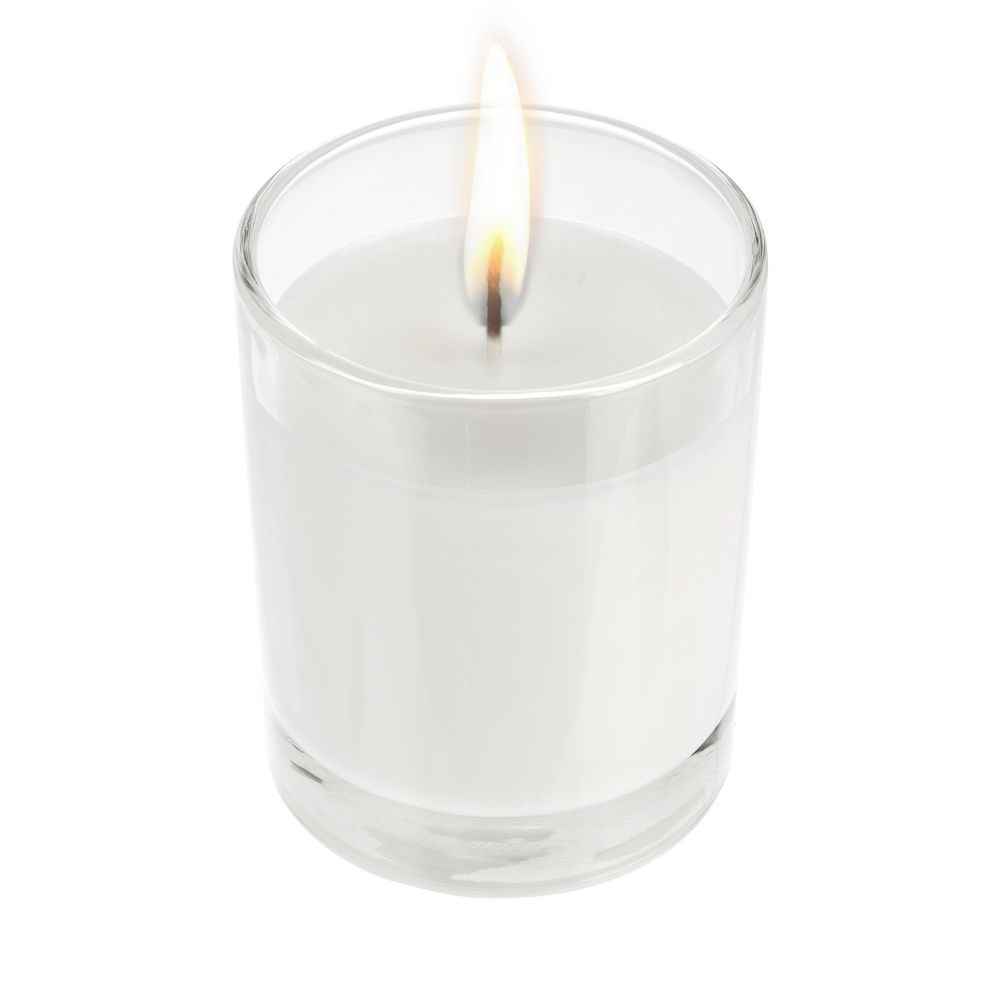 Ароматическая свеча Savor Flavor в прозрачном стакане фото на сайте Print Logo.