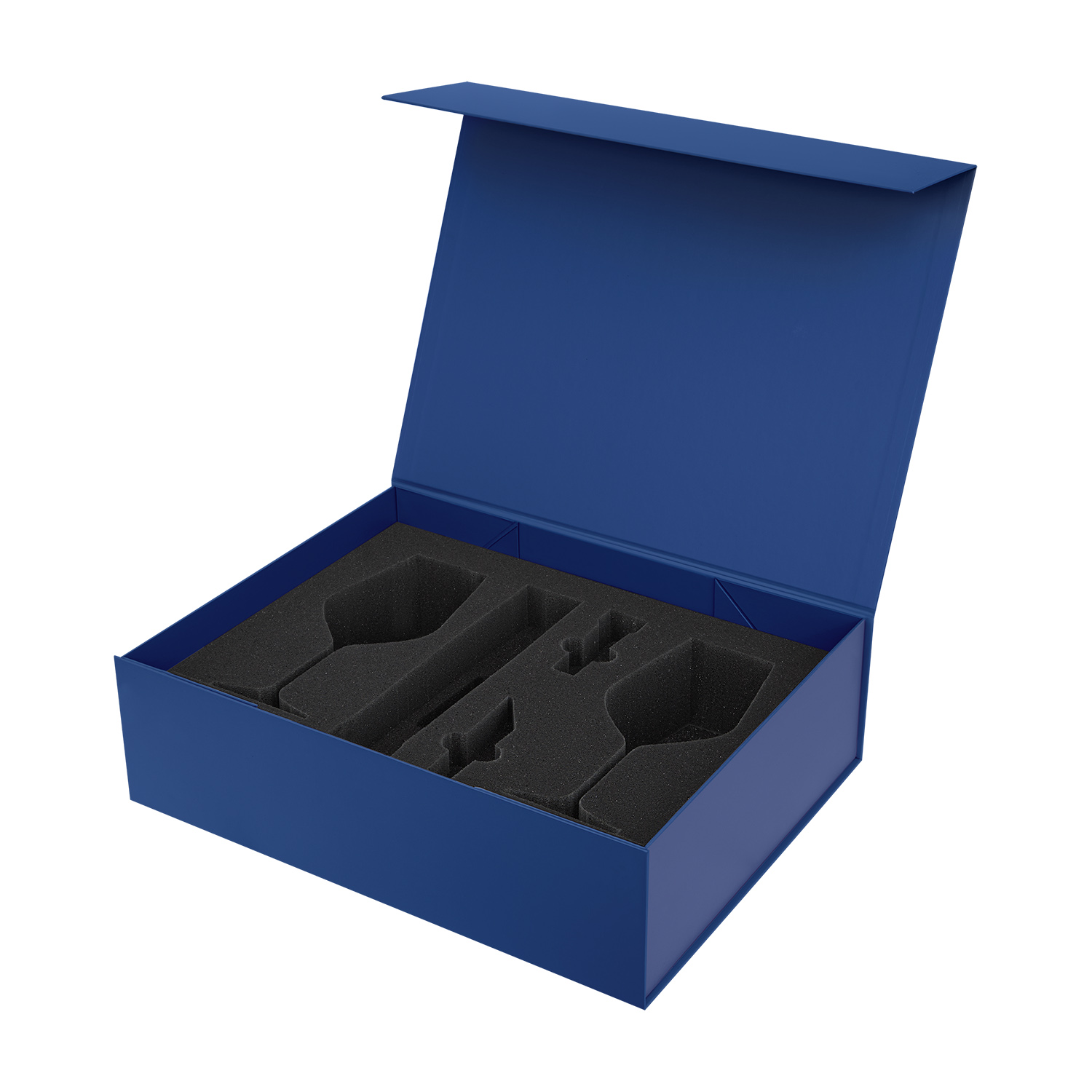 Ложемент под 2 бокала для вина + набор для вина Sacramento в большую коробку-трансформер (арт. 695722) — пример нанесения логотипа (Portobello подарочная упаковка) | Print Logo