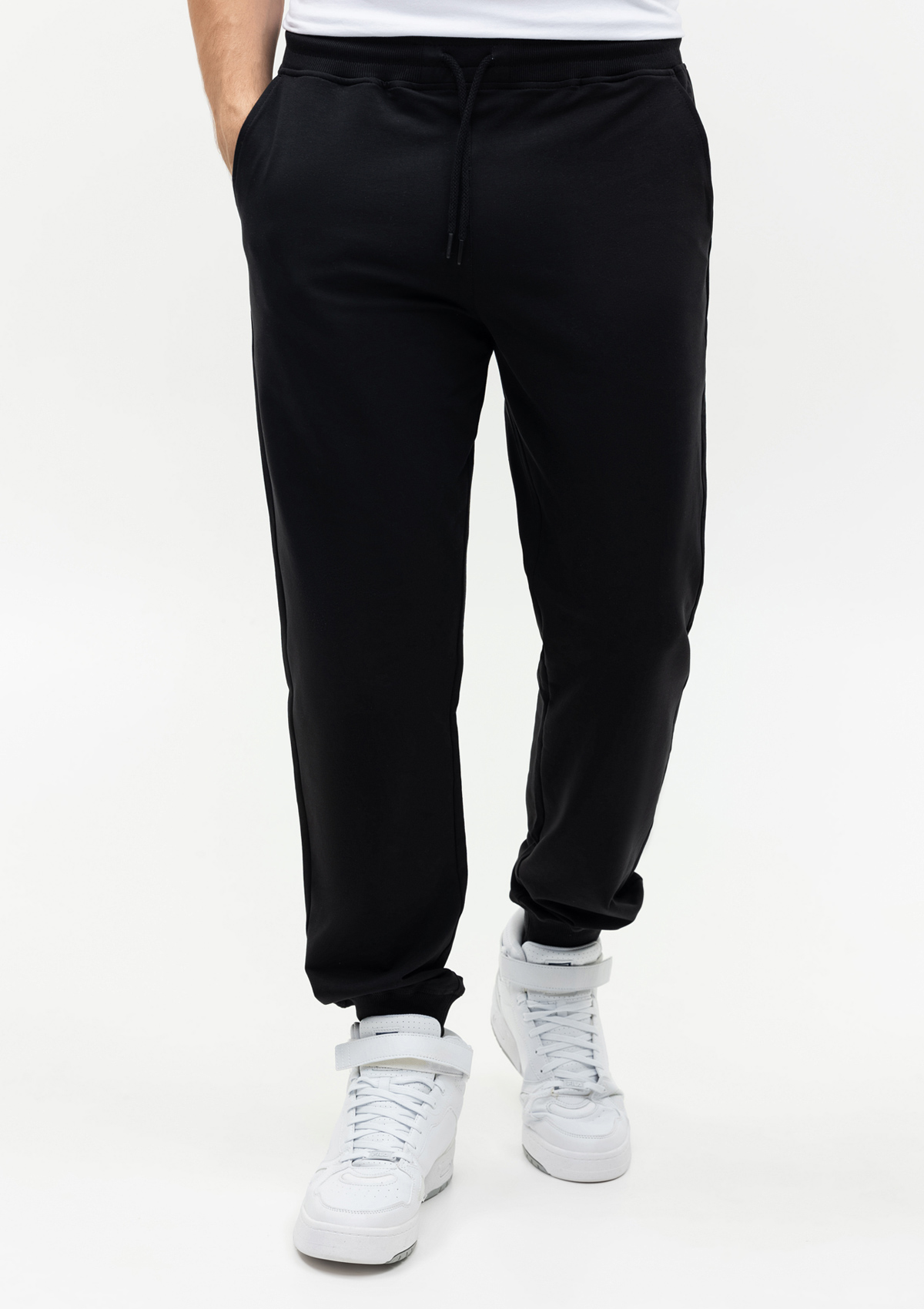 Брюки мужские STAN футер без начёса, 245, 92, Чёрный,  (20)  (48/M)