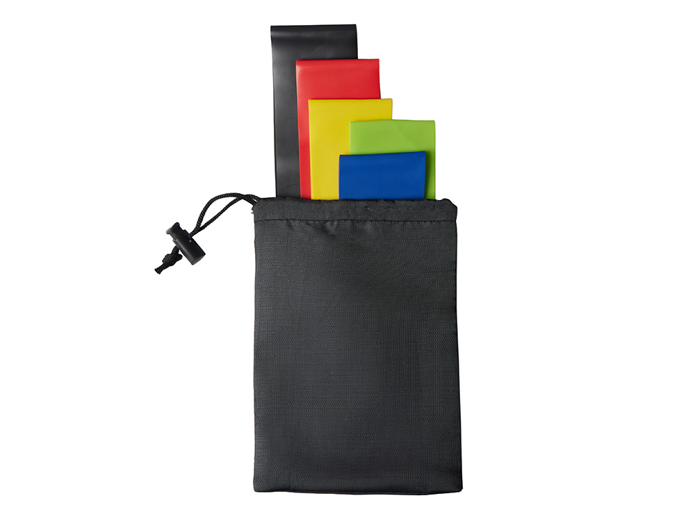 Набор спортивных резинок Crane, черный