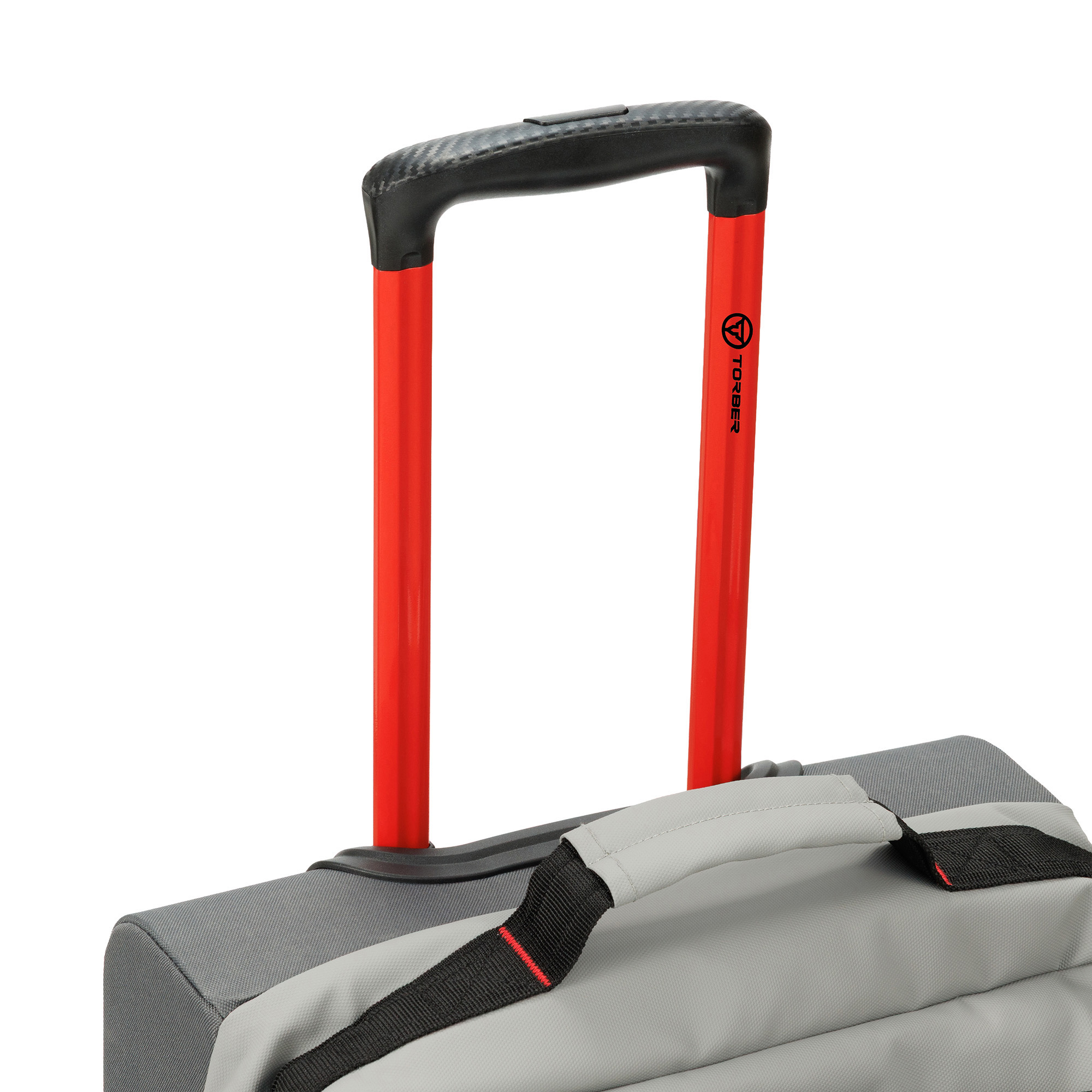 Сумка на колесах TORBER РИТМ, серый, полиэстер 900D с PU покрытием, 49 x 35,5 x 26 см, 35 л